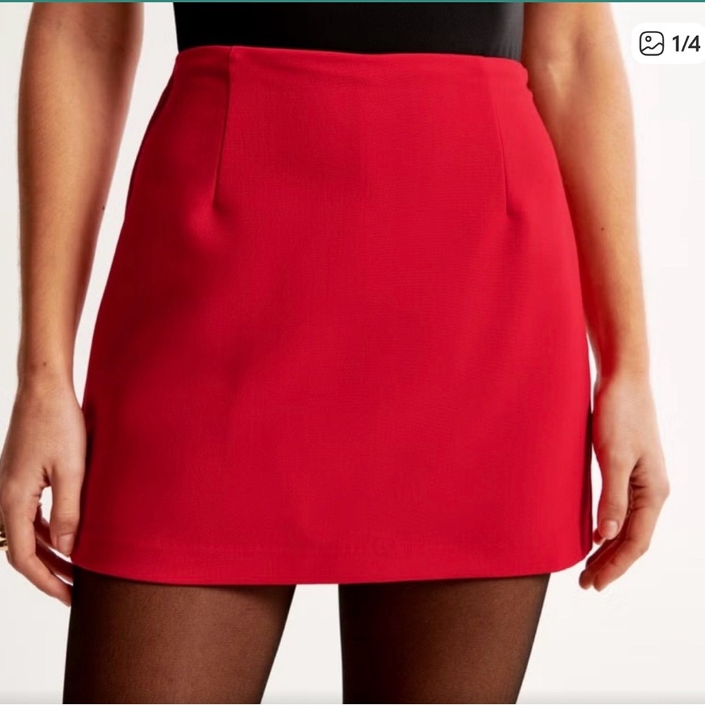 Abercrombie & Fitch Classic Red Mini Skirt - Women's Skirt